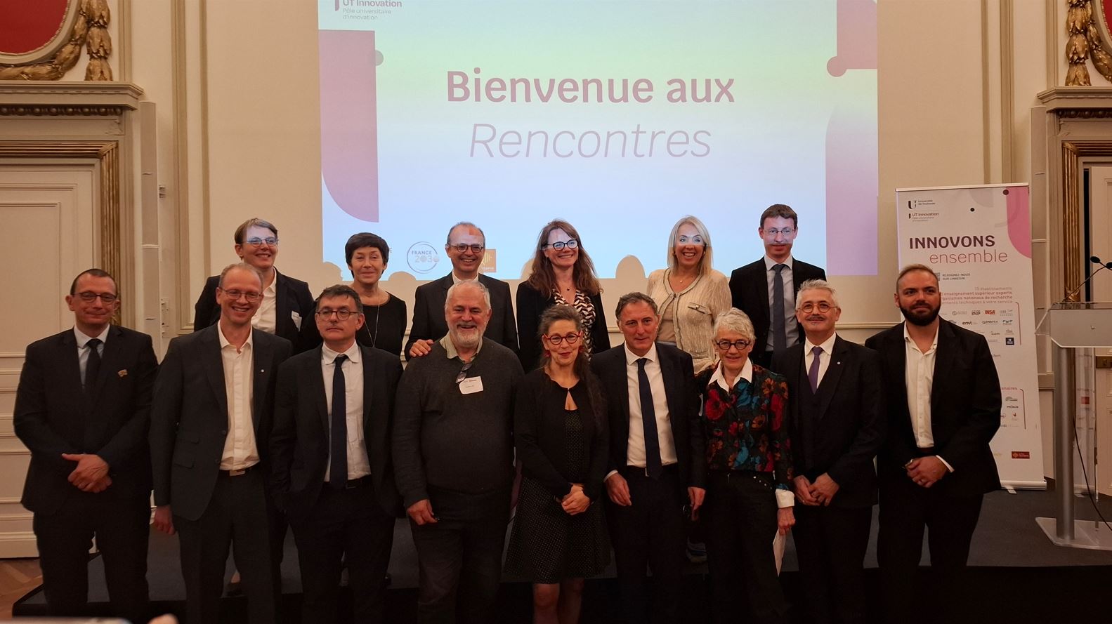 acteurs du PUI toulousain UT innovation avec Nadia Pellefigue, Stéphanie Limouzin, présidente du COS... 